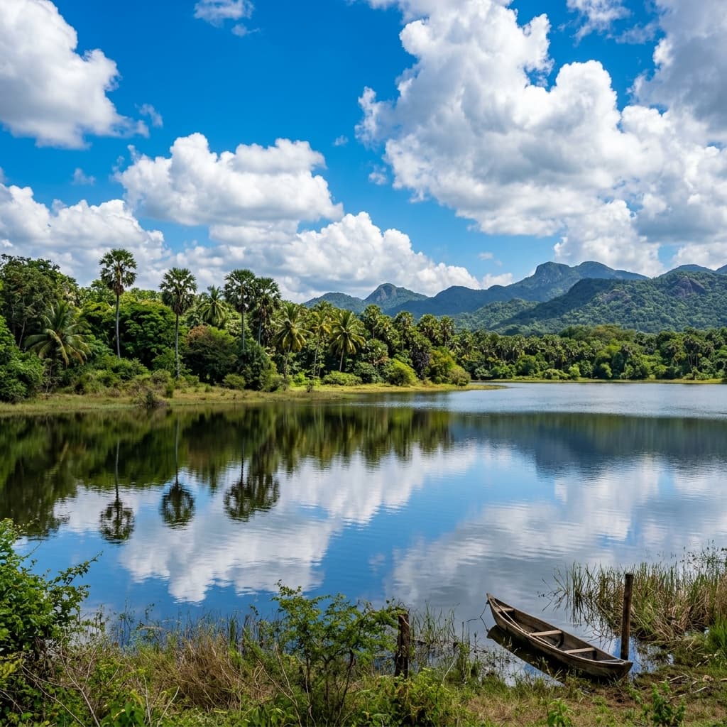 Hambegamuwa Lake Canoeing