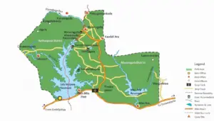 Map of Udawalawe national park